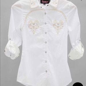 Roar women’s rhinestone embellished Western shirt
